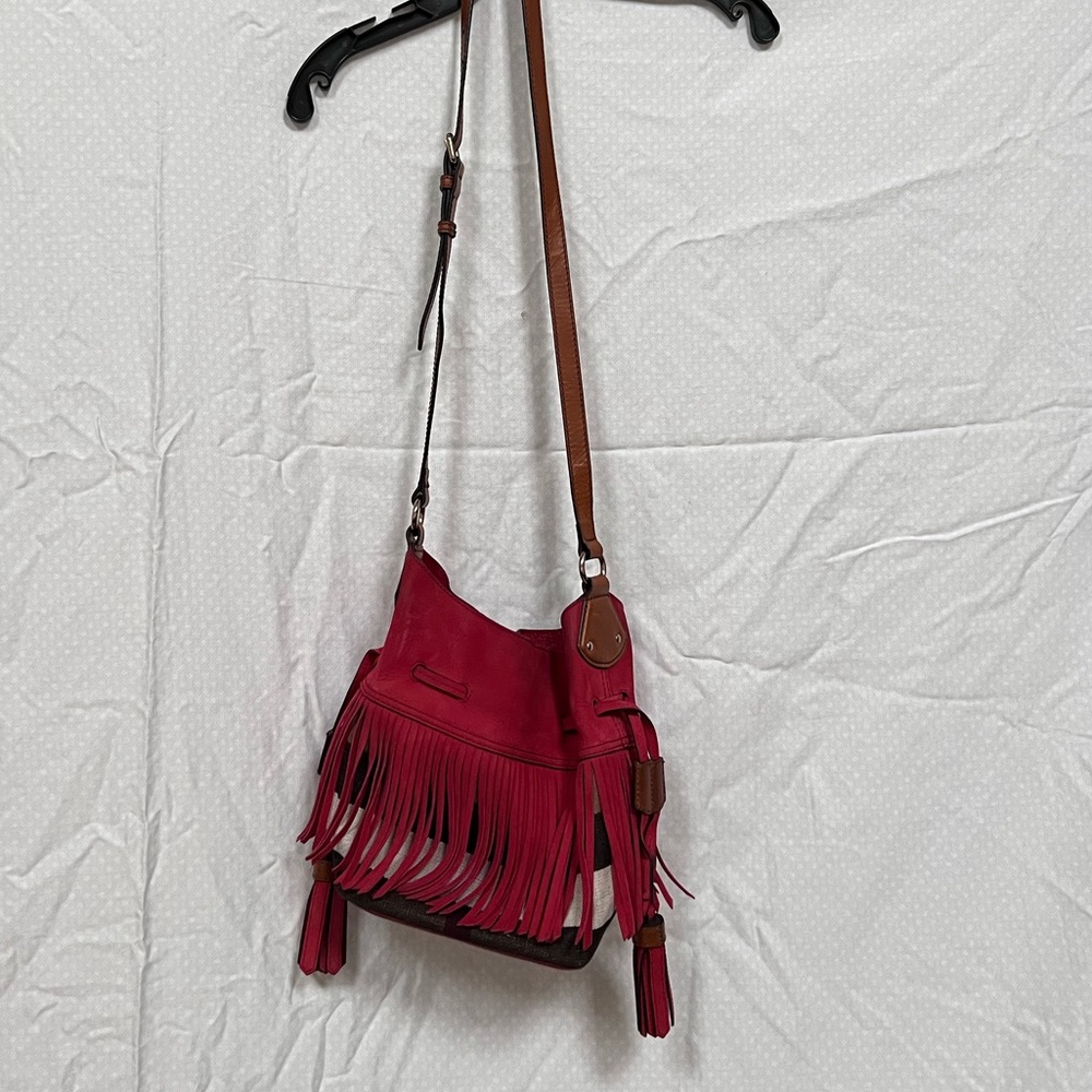 Burberry Red Fringe Bag